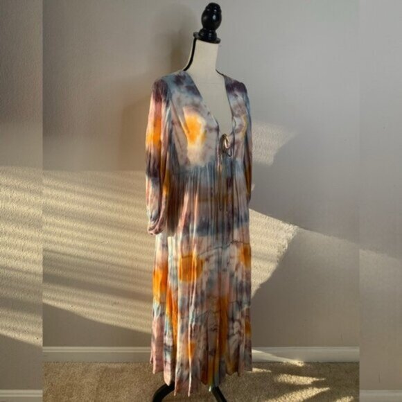 NWT Young Fabulous & Broke Dawn Tie Dye Maxi Dress - Picture 4 of 13